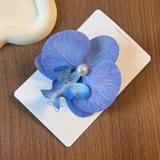 DOROCH blue Phalaenopsis gift wrapping paper decorative clips 2 Christmas gifts Thanksgiving New Year's Day photo props