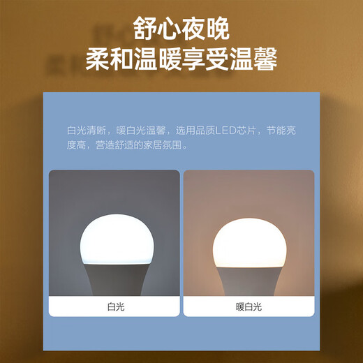 OPPLE LED bulb bulb E27 screw commercial high-power factory industrial and mining lamp chandelier 6500K incandescent lamp 30W white light floor lamp