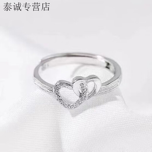 KZD999 sterling silver pure silver ring for women, sterling silver baby's breath ring, open female ring, holiday gift for wife and mother, 9999 sterling silver. Same style as baby's breath ring, 5.12g