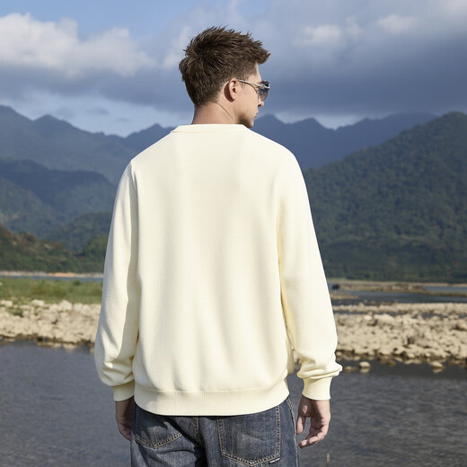 Jeep (JEEP) American retro Henry collar sweater for men, autumn long-sleeved knitted bottoming shirt for men, casual versatile sweater jacket for men, Xiaobai Xing M