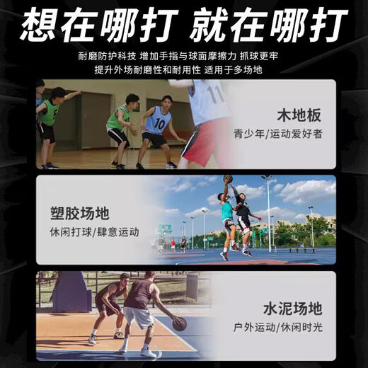 
Chaosihui No. 7 pu basketball student-specific indoor and outdoor adult competition 5 blue gift feel No. 7 wear-resistant N967-high elastic and wear-resistant-sweat-absorbing soft leather