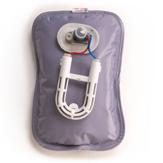 Lingge grid hot water bottle rechargeable explosion-proof lamb warm water bottle to warm baby hand-held electric heater hot treasure quilt special plush toy hot water bottle sitting sheep-warm