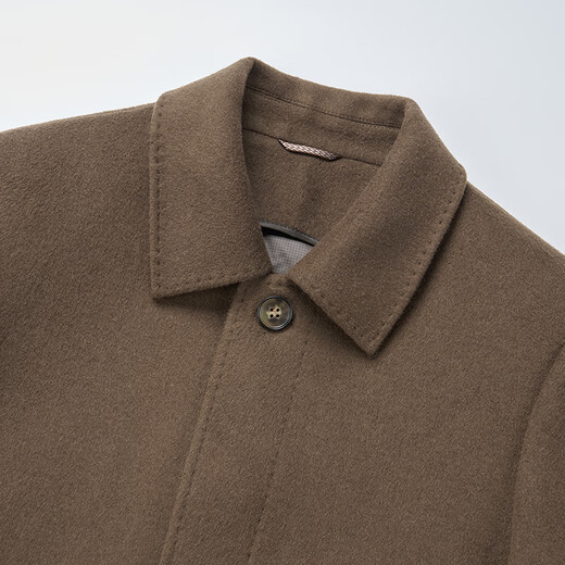 Pierre Cardin double-sided woolen mid-length wool coat for men autumn and winter new warm woolen coat jacket men's brand men's clothing 6807 medium slit - Navy L 175 size - suitable for weight 125-140Jin Jin is equal to 0.5 kg