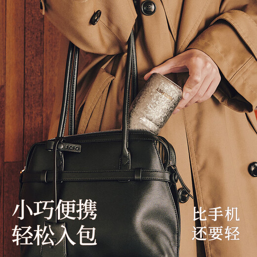 HOOMEY internal and external pure titanium cup thermos cup birthday gift water cup girl high-looking milk gift box compact outdoor camping