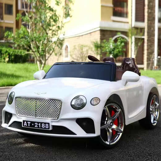Junyu children's electric car small Bentley baby electric car four-wheeled baby car men's and women's children's car remote control human charging red + dual drive + remote control/self-driving/swing electric drive