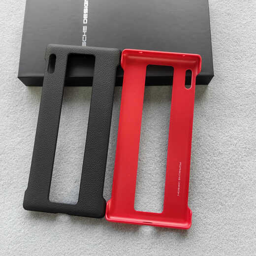 Temeike is suitable for Huawei mate30rs Porsche design mobile phone case original genuine leather protective case anti-fall ultra-thin back cover men's and women's 30rs mobile phone case new business black red boxed (black) single back shell Huawei Mate 30 RS Porsche design