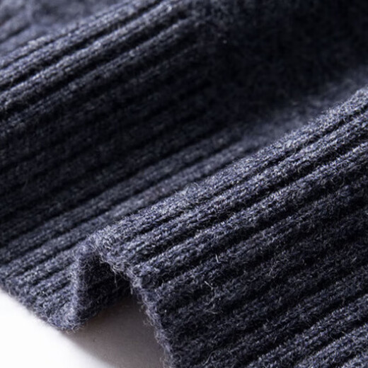 Wirpta high-end brand men's woolen sweater spring new single-breasted stand-up collar thin warm sweater fashionable casual knitted haqing (spot) L 170 (suitable for 120-130Jin Jin equals 0.5kg)