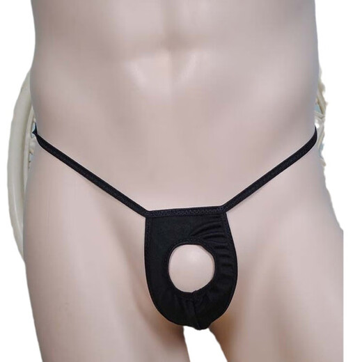 Men's underwear, sexy underwear, men's super sexy thong, seductive penis leaking underwear, T-pants No. 295, white, one size fits all