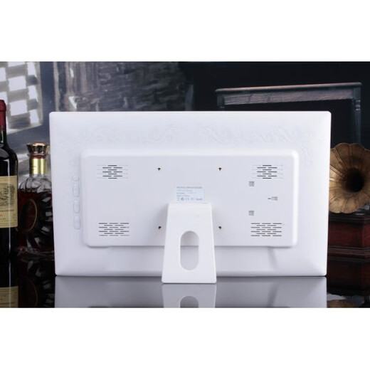 Promoción de Huaqiangbei La pantalla LED de alta definición de 17 pulgadas / 19 pulgadas / 22 pulgadas se puede montar en la pared como marco de fotos digital / máquina publicitaria con fines de visualización 17 pulgadas en blanco o negro sin tarjeta