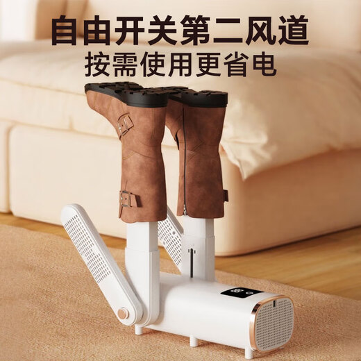 Shoe Dryer Shoe Dryer Wet and Dry Household Constant Temperature Telescopic Rod Intelligent Timing Double Bracket Can Wet Dry Double Bracket 120min + Telescopic Rod Two Pairs of Shoes
