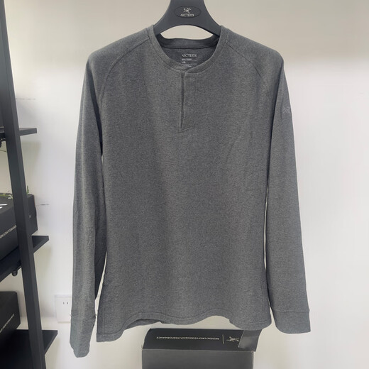 Arc'teryx (ARC TERYX) Sirrus Henley F-wind warm Henley long-sleeved sweater for men Glitch Heather-Water Wave Gray L