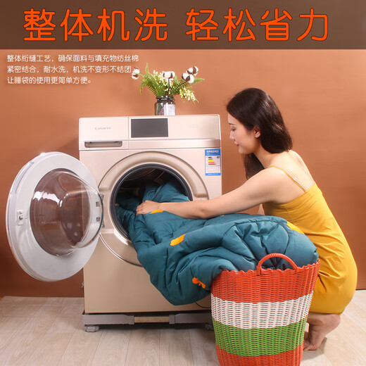 Yongshuoxing sleeping bag for adults outdoor camping adult single indoor winter thickening cold portable four seasons children and students lunch break love increases spring and summer