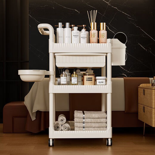 Cat beauty salon special trolley tool trolley mobile multi-layer trolley trolley storage rack instrument household length 48 points 5 width 34 height 52 two floors