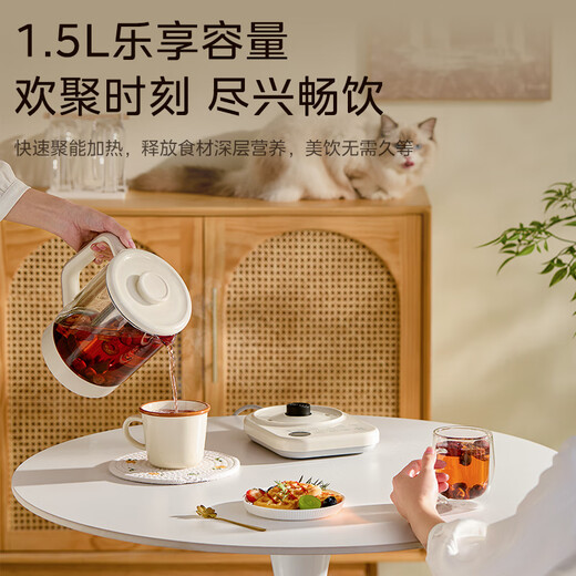 Midea pure titanium health kettle, household tea kettle 1.5L kettle, maternal and infant grade 316L electric kettle, fully automatic heat preservation and anti-dry burning, appointment flower tea kettle, tea kettle, new pure titanium MK-YS15PY2-Ti 1.5L