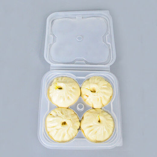 Steamed bun box Qingtuan divided large size small steamed bun commercial with lid 46 compartments hot and cold roasted wheat vegetable meat steamed bun packaging box 10 compartments 5cm steamed bun box 50 sets