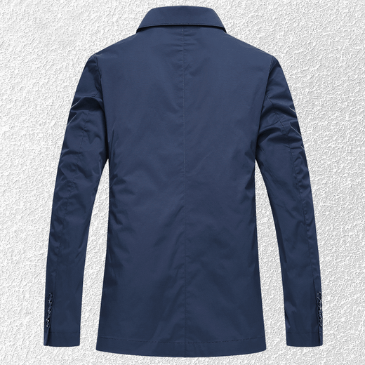 BOSS business casual suit jacket men's 2025 new spring and autumn thin suit top high-end single suit blue 4XL 195 suitable for 180-200Jin Jin equals 0.5 kg