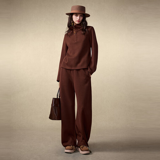 Wancaoyi (wancaoyi) shopping mall same style 2025 winter new fashion suit H11930551 milk coffee color XS