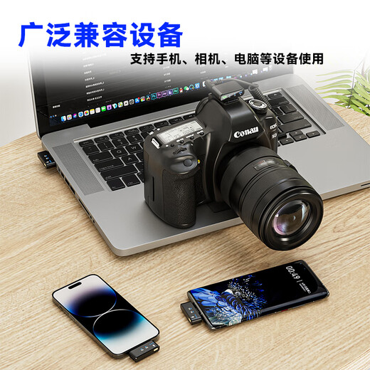 IMVP camera wireless lavalier microphone suitable for Sony ZV-E10 ZV-E10L A7M4 A7C2 camera mirrorless live video outdoor interview noise reduction radio microphone D one for two all-round set