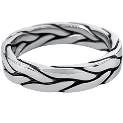 Laofu gold platinum solid electric black gold twist minimalist fixed mouth ring for mother's love and mother's lover's birthday Mid-Autumn Festival gift twist minimalist fixed mouth ring (approximately 12.88g)