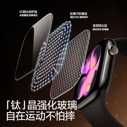 Primera película templada doblada en caliente en 3D de Flash Magic Industry | Lanzamiento del nuevo producto S11 adecuado para s11 película para reloj s10 película protectora apple watch s10 película protectora s9/8/7 película templada doblada en caliente 3D de una pieza S11/S10-46MM