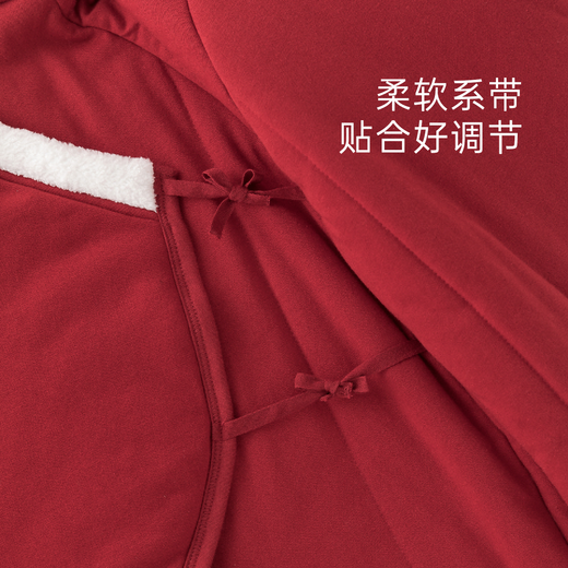 Good Bear Warm Protective Cotton Newborn Baby Padded Warm Strap One-piece Harness Baby Red Hundred Days Banquet Autumn and Winter New Year's Eve