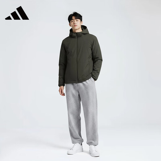 Adidas Men's Winter Commuting Hooded Warm Outdoor Leisure Sports Down Jacket 3XL