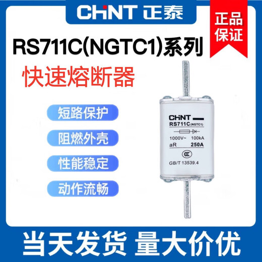 Chint RS711C fast fuse NGTC1 ceramic blade fuse RS32 fuse core 10A25 RS714 (NGT4) 1000A