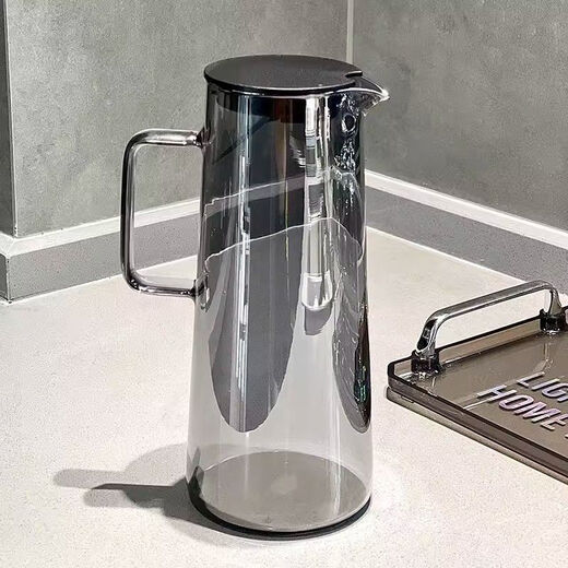 Light luxury high-end glass kettle set, kettle can be heated by open flame, high temperature resistant water cup, water set, tea kettle, 1 pot + 6 cups + cup holder + cup tray