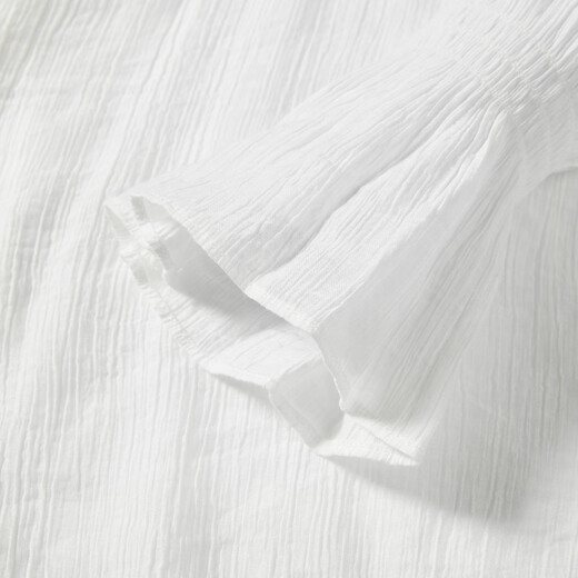 Peacebird shopping mall same style 25 spring and autumn new style French long-sleeved shirt with ear edges A1CAF1480 Beige M 160