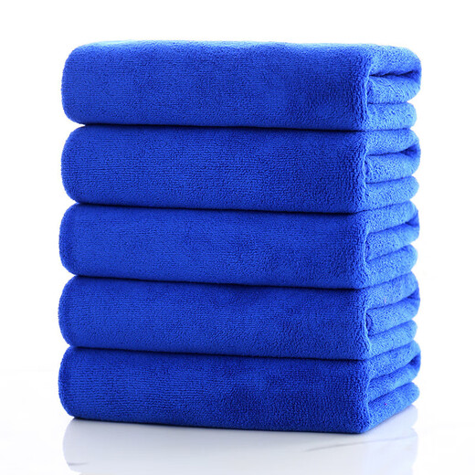 Cleaning rag, housekeeping cleaning special towel, absorbent, lint-free, thickened, housekeeping dishcloth, hand towel, glass 30*30CM 10 pieces, blue style