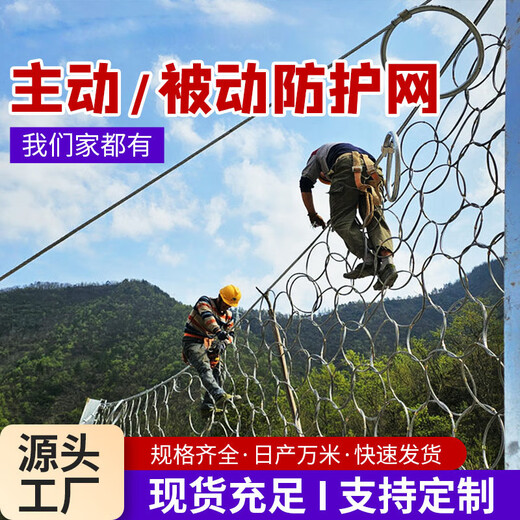 Rümke Slope Protection Net Landslide Flood Control Steel Wire Highway Rockfall Prevention Ring Passive Construction Site Diamond Slope Protection Net Active/Passive Protection Net-Consult customer service when placing an order. Single order will not be shipped. Active Protection Net-Consult customer service when placing an order.