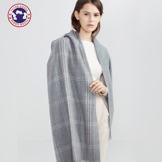 TUTORGOOSE scarf for women winter Korean fashion versatile ins trend thickened warm long shawl with extra long shawl gray