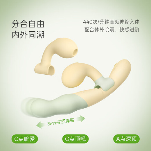 Adult candy vibrator, adult products, female masturbation device, special erotic high-end private toy, telescopic and sucking twin orgasms