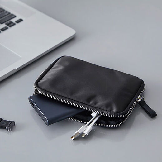 Ithinkso Koreanischer Business-Stil für Herren und Damen, Reisepasstasche, Handytasche, Geldbörse, Powerbank, Datenkabel, Aufbewahrungstasche, Khakigrün