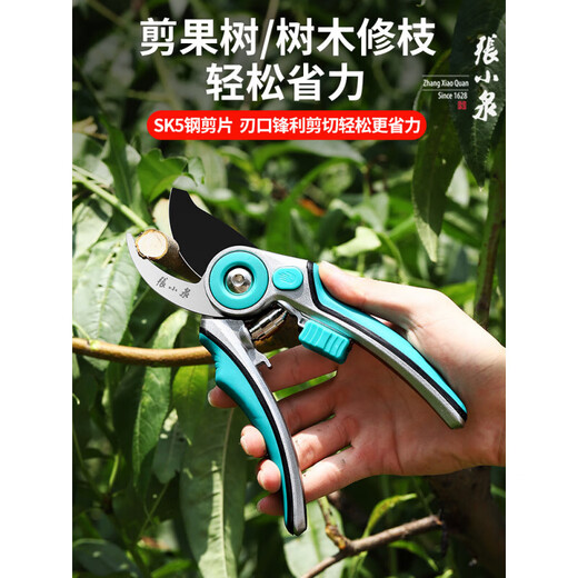 Zhang Xiaoquan pruning scissors, garden flower arrangement, fruit tree pruning, large and labor-saving household tools, scissors, SK5 fine grinding mouth