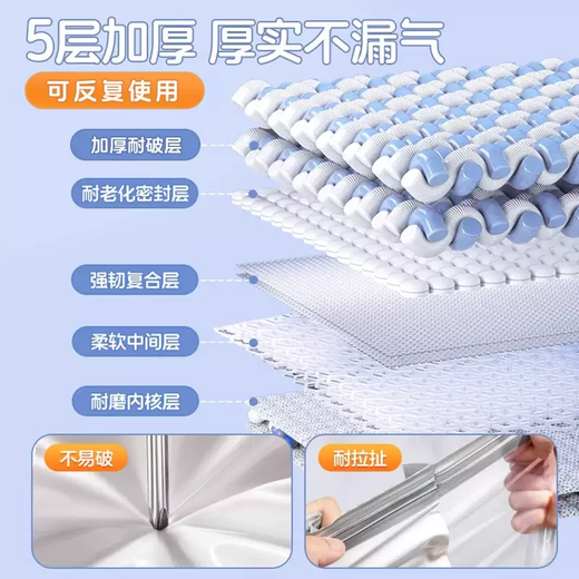 Yusenyi vacuum compression bag storage bag for clothes and quilts, special air-exhausting down jacket, quilt and clothing thickened organizing bag, thickened 15-piece set (3 extra large three-dimensional - 3 medium three-dimensional - 3 extra large - 3 medium) Lifetime warranty for air leakage, free replacement for air leakage Lifetime warranty for air leakage, free replacement for new one