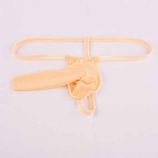 Men's sexy underwear ultra-thin transparent ice ribbon JJ set thong men's sexy transparent gay free to take off cr white one size