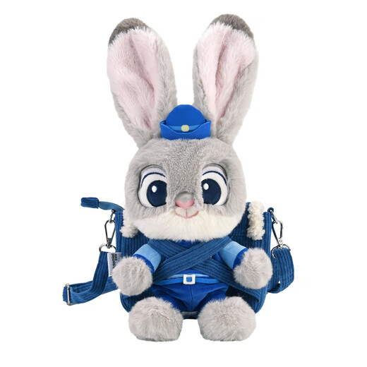 迪士尼（Disney）疯狂动物城朱迪斜挎包兔子玩偶包毛绒玩具娃娃女孩生日礼物女朋友