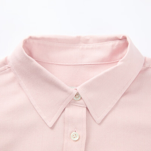 Beanpole new product containing cashmere Beanpole 2025 autumn and winter women's casual long-sleeved shirt light pink S 160/84A