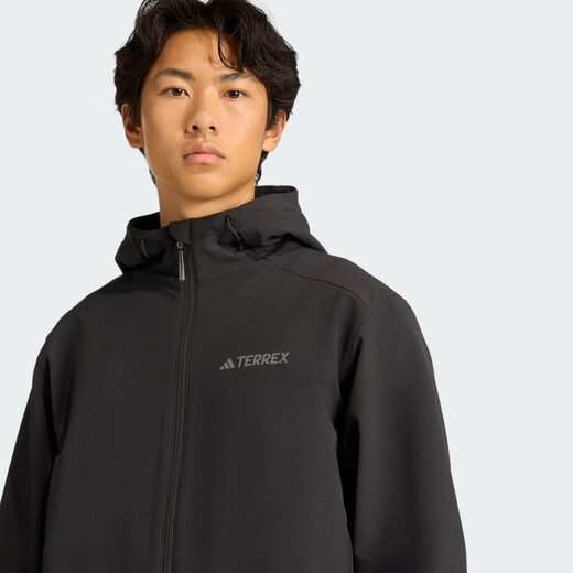 Adidas Men's Outdoor Series MT WP SFTS JKT Jacket JV6233 Black XL