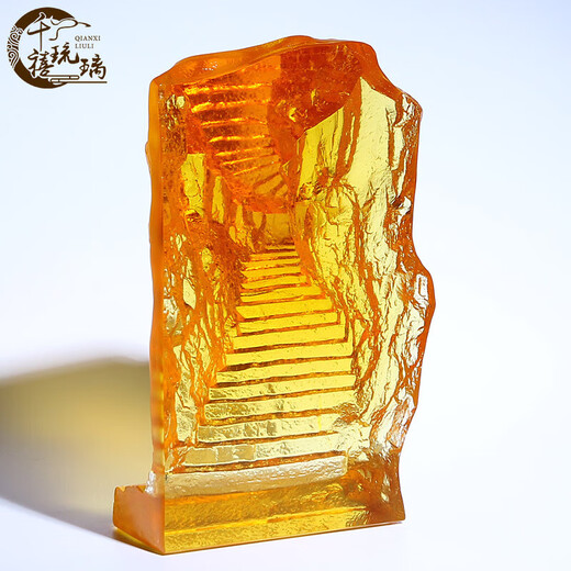 Millennium Glazed Zibo Glazed Bubu Gaosheng Crafts Ornaments Light Luxury Desktop High-Level Sensation Business Gifts for Leadership Promotion Bubu Gaosheng (100% Liuli) can be customized with free engraving