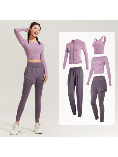 Vanstick Vanstick yoga clothing suit for women spring and summer running sports training clothing short-sleeved Pilates new style black (short-sleeved) three-piece set tc58816瓓XL