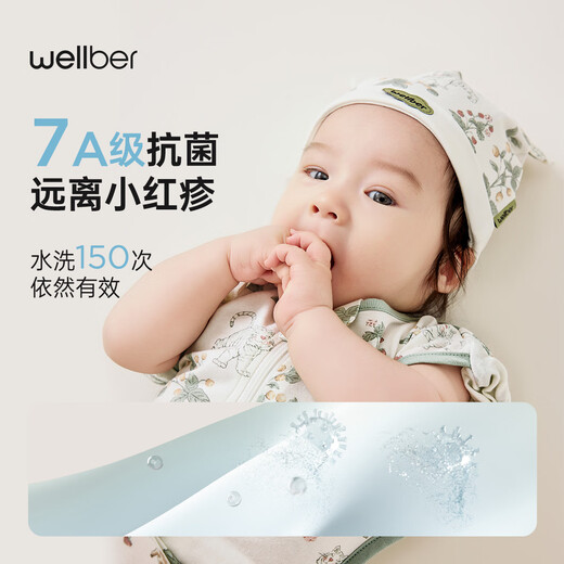 WELLBER Newborn Baby Anti-jump Sleeping Bag Surrender-style Baby Wrap-style Wrap Suitable for All Seasons 0-6 Months Little Cute Tiger M