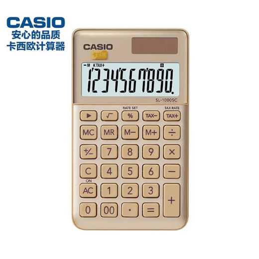 CASIO SL-1000SC-GD 10-digit calculator 1.00 units/piece (price unit) Gold