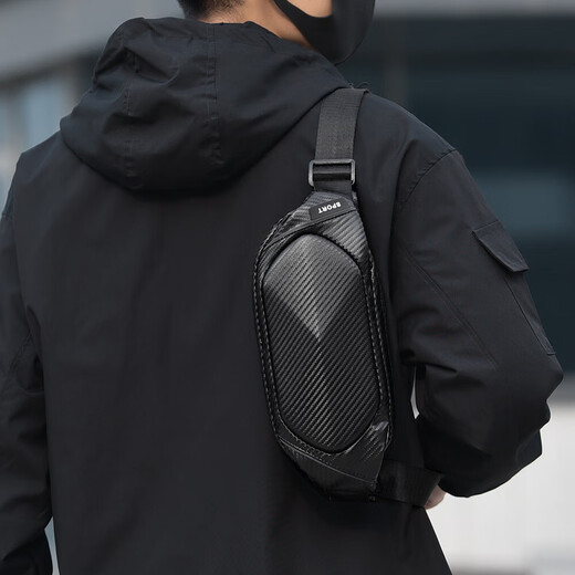 Neue trendige Marken-Hüfttasche für Herren, multifunktionale Brusttasche, Umhängetasche, Umhängetasche, leichter Luxus, modisch, vielseitig, hochwertig, schlicht, grau