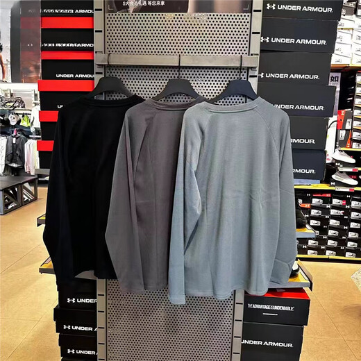 Under Armor UA Men's Henley Collar Waffle Long Sleeve T-Shirt 6010174 6010174-001 M