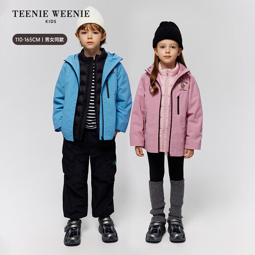 Teenie Weenie Kids three-proof bear children's clothing 25 years new spring and autumn jacket for boys and girls black 150 cm