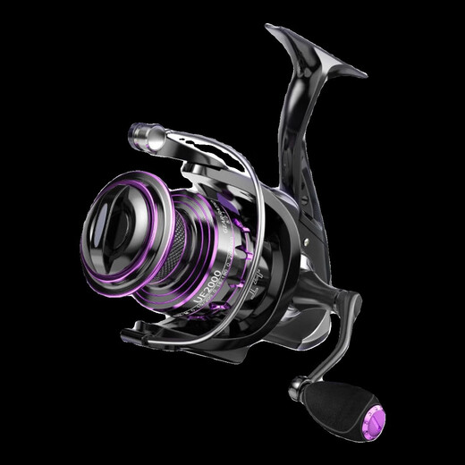 All-metal fishing reel, genuine Luya spinning wheel, special for long-distance casting, ultra-smooth fishing wheel, oblique sea rod wheel, fishing reel, fishing wheel UE purple 3000