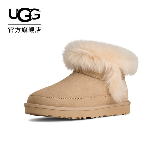 UGG new winter women's warm classic solid color casual short boots snow boots lazy fur shoes 1173832 SNDCS | Sandcastle Brown 38