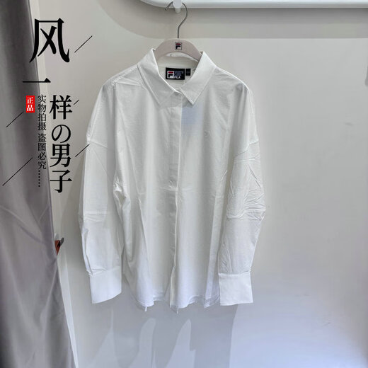 FILA women's 2025 new summer woven long-sleeved shirt shorts-F11W523408/523803 top F11W523408FLB S 160